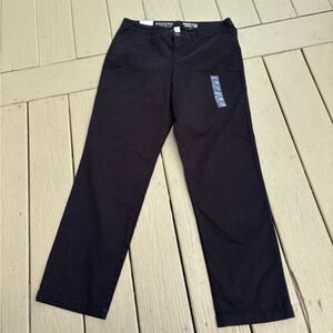 NWT SONOMA Woman’s black straight mid rise pants, Size: 12S